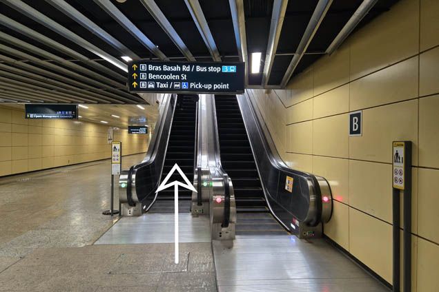 Step 1 from Bencoolen MRT Station Exit B