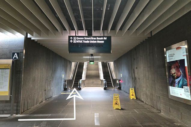 Train: Bras Basah MRT Exit A