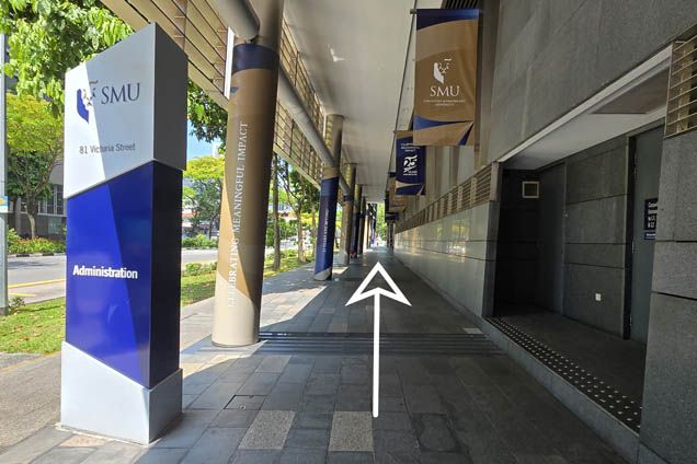 Step 3 from Bras Basah Station Exit A