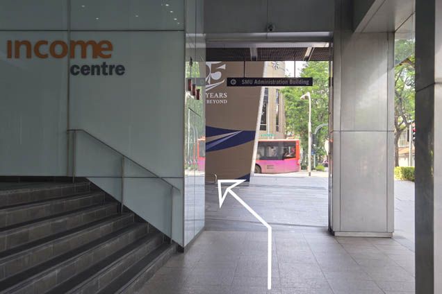 Step 3 from Bras Basah Station Exit A