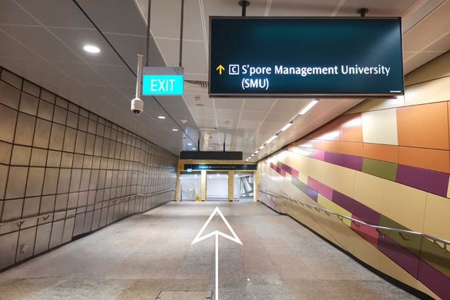 Exit Bencoolen MRT station