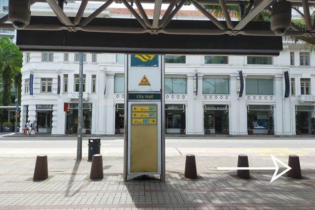 Exit from City Hall Station Exit B