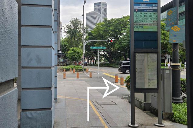 Alight at the bus stop