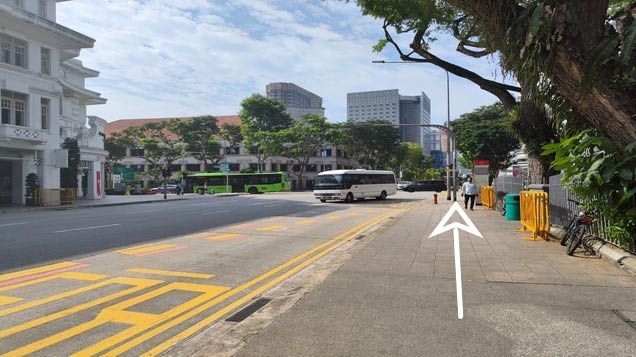 Walk towards the traffic light