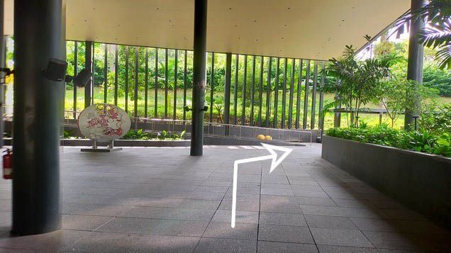 Walk straight and turn right