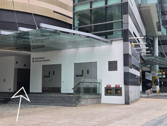 Walk to the Visitor Entrance