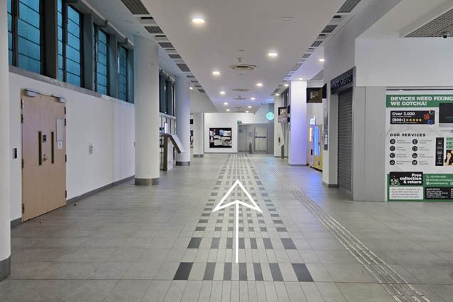 Walk towards Starbucks