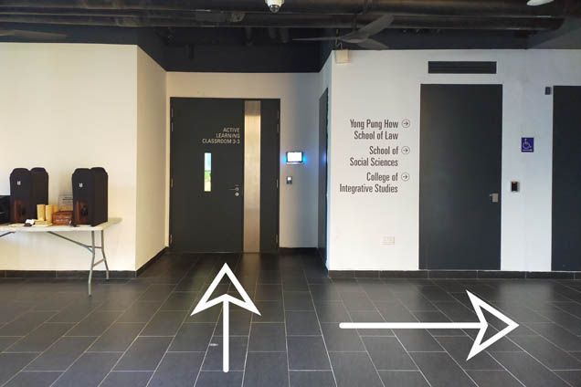 Follow the classroom labels