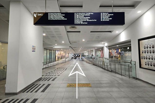 Walk along the concourse