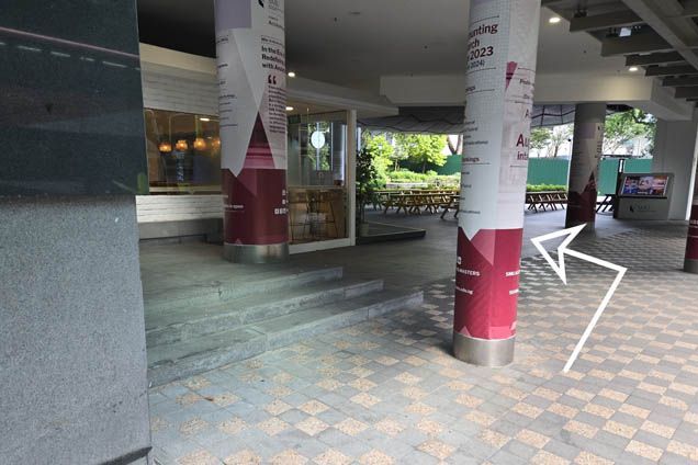 Walk straight and turn left