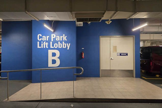 Go to Lift lobby B and take lift to Level 1