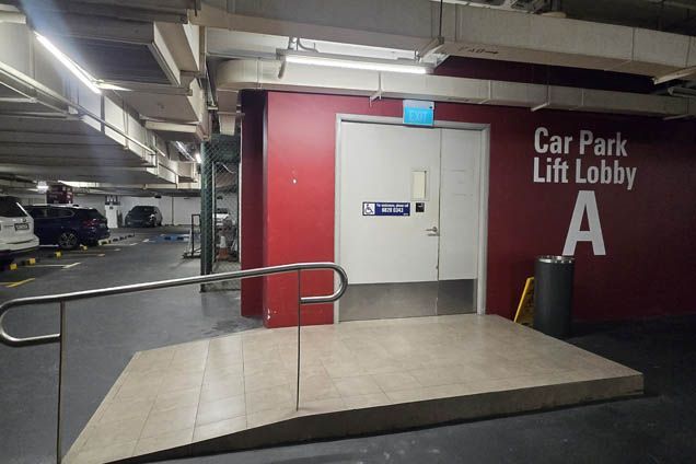 Take lift to Level 1