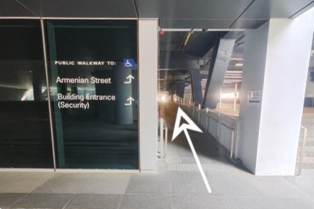 Follow the directions to the Building Entrance (Security).