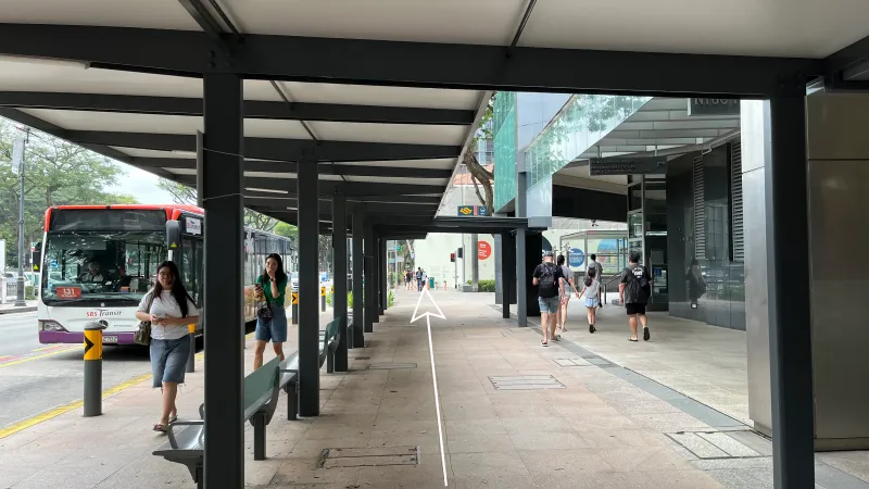 Bus stop Aft Bras Basah Stn Exit A