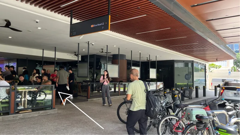 Enter the Lazada One building