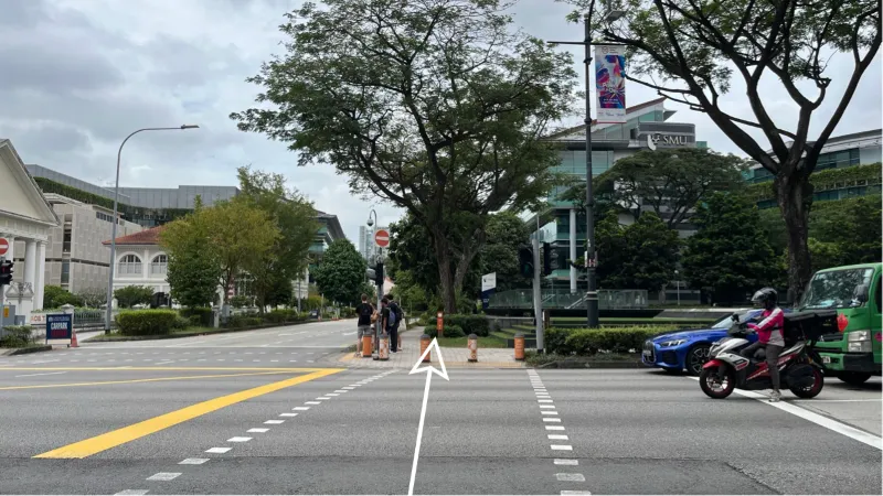 Cross the junction
