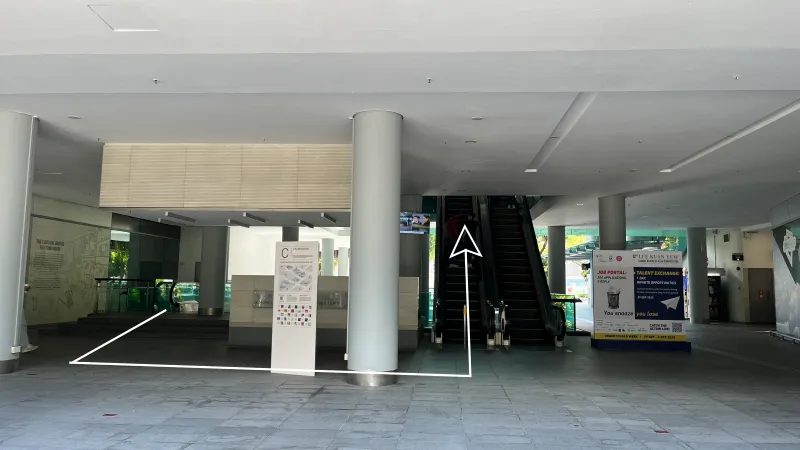 Enter the Lazada One building