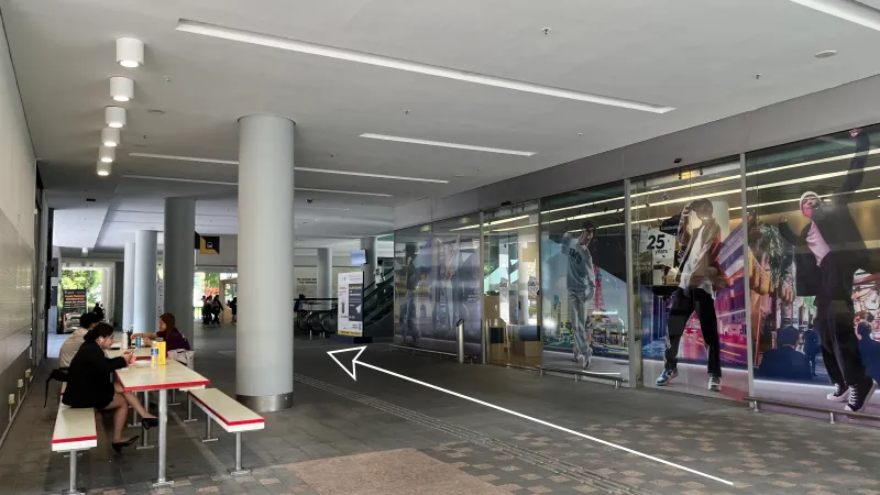Walk past The SMU Shop