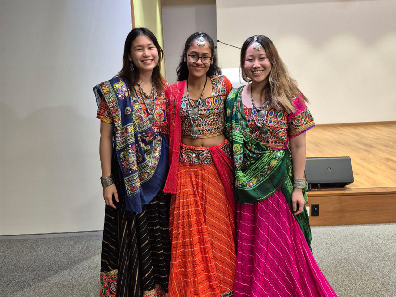 In traditional costume
