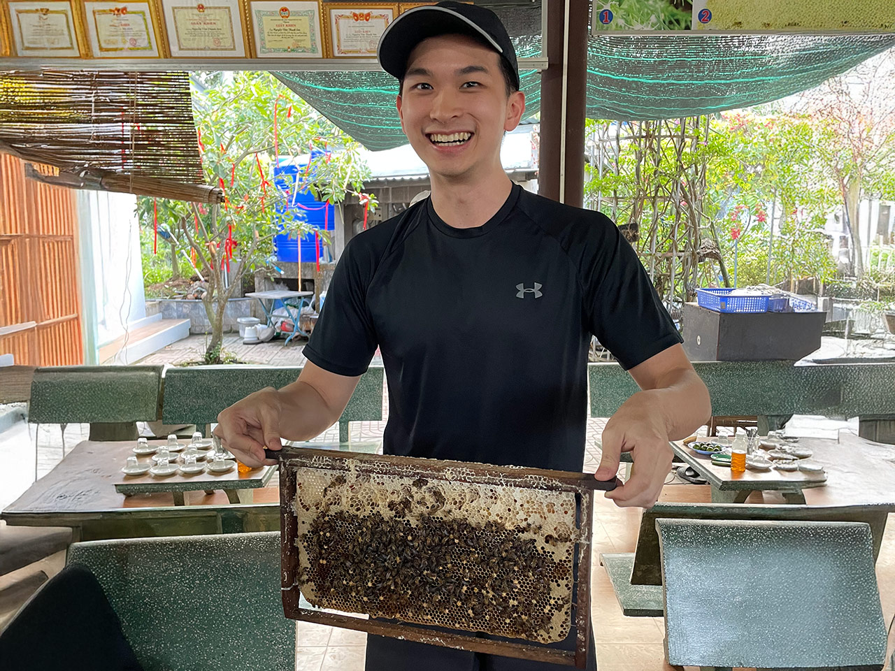 With the bees