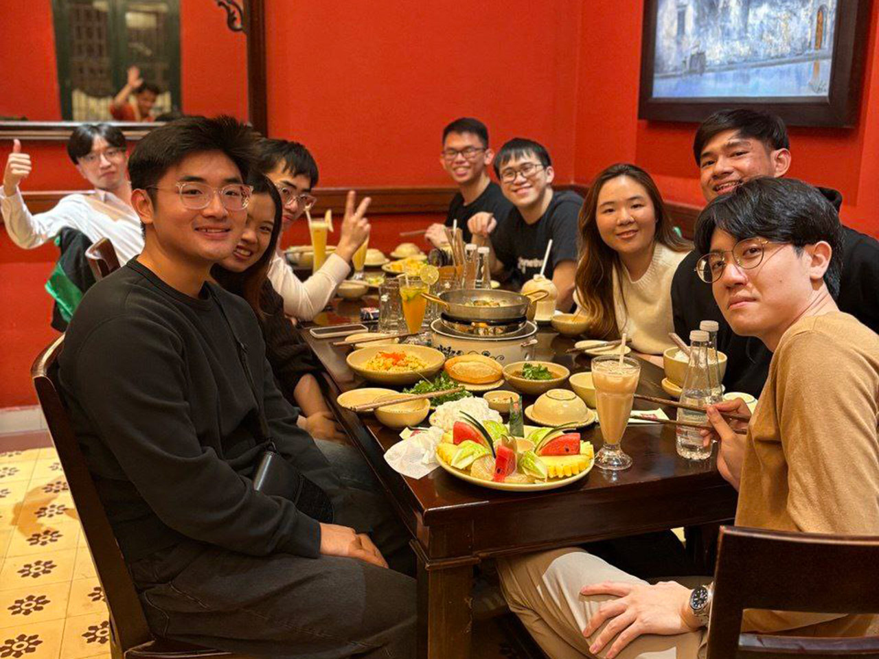 Restaurant group shot