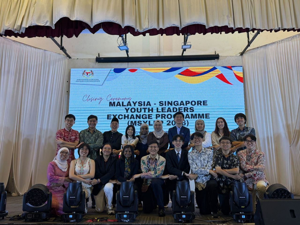 Delegates and organisers at the closing ceremony