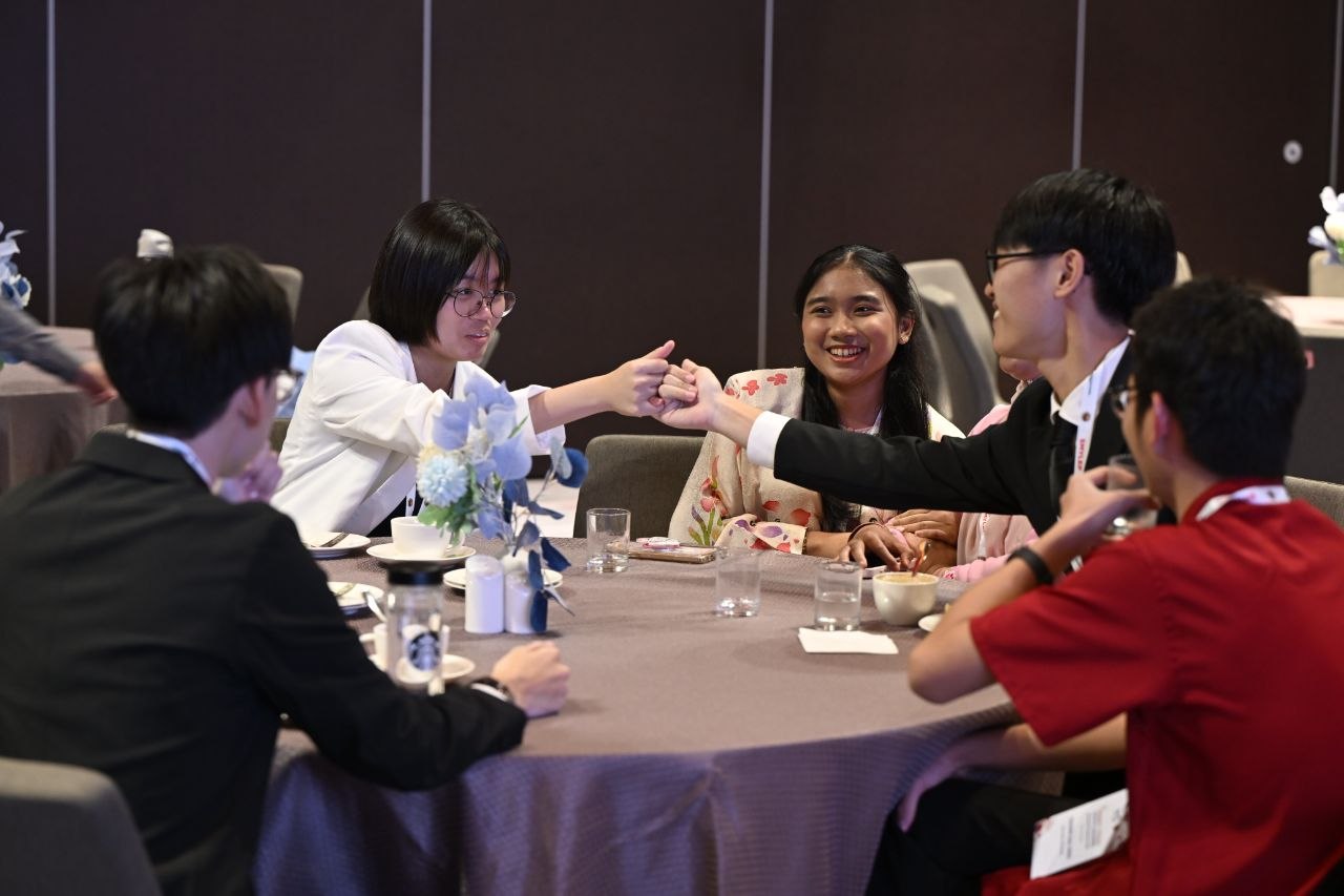 Delegates taking part in a group activity